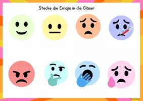 Vorschau - Arbeitsblätter - Aktivitäten zu Gefühlen - Seite 1
