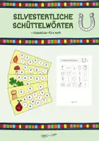 Vorschau - Fördermaterial/Inklusion - Silvesterliche Schüttelwörter für Klasse 1 und 2 (+ Klebebilder fürs Heft) - Deckblatt