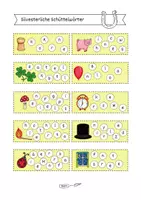 Vorschau - Fördermaterial/Inklusion - Silvesterliche Schüttelwörter für Klasse 1 und 2 (+ Klebebilder fürs Heft) - Seite 3