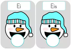 Vorschau - Fördermaterial/Inklusion - Leseaufgaben: Schneemann füttern - Seite 3