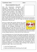 Vorschau - Stationenlernen - Kunst Pop Art Stationenarbeit - Seite 1