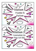 Vorschau - Stationenlernen - Kunst Pop Art Stationenarbeit - Seite 3
