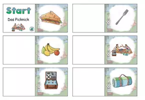 Vorschau - Arbeitsblätter - AnybookPro Material: Domino - Picknick - Seite 2