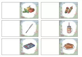 Vorschau - Arbeitsblätter - AnybookPro Material: Domino - Picknick - Seite 3
