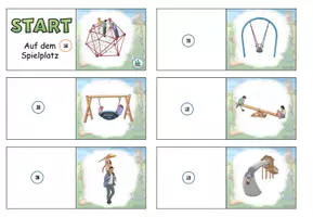 Vorschau - Arbeitsblätter - AnybookPro Material: Domino - auf dem Spielplatz - Seite 2