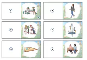 Vorschau - Arbeitsblätter - AnybookPro Material: Domino - auf dem Spielplatz - Seite 3