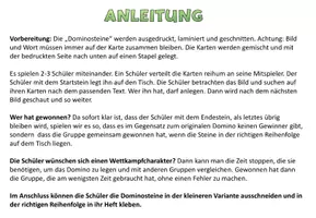 Vorschau - Arbeitsblätter - AnybookPro Material: Domino - auf dem Spielplatz - Deckblatt