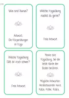 Vorschau - Stundenentwürfe - Buntes Yoga - Quiz : 24 Fragekarten | Rätsel, Kinderyoga - Seite 3