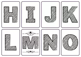 Vorschau - Stationenlernen - König M - Kartenspiel zum Üben des ABCs - Seite 1