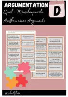 Vorschau - Arbeitsblätter - Argumentation - Spiel Menschenpuzzle - Deckblatt