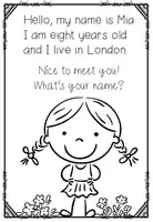 Vorschau - Arbeitsblätter - Let's meet Mia - My first English reading and colouring book (für die Grundschule) - Seite 3