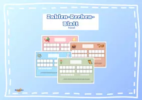 Vorschau - Anderer Materialtyp - Mathe Placmat Zahlen darstellen - Deckblatt