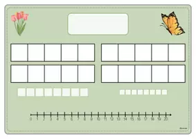 Vorschau - Anderer Materialtyp - Mathe Placmat Zahlen darstellen - Seite 1