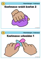 Vorschau - Stationenlernen - Feinmotorik Übungskartei - Knetmasse - Seite 2