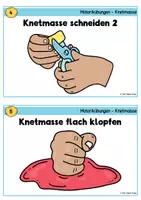 Vorschau - Stationenlernen - Feinmotorik Übungskartei - Knetmasse - Seite 3
