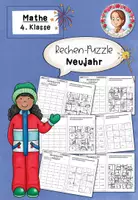 Vorschau - Arbeitsblätter - Rechenpuzzle Neujahr (4. Klasse) – Kopfrechnen, Konzentration & Selbstkontrolle zum Jahresstart - Deckblatt