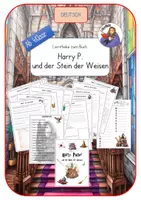 Vorschau - Unterrichtsreihen - Arbeitsheft zu "Harry Potter und der Stein der Weisen"+Zusatz - Deckblatt