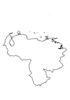 Vorschau - Arbeitsblätter - Landkartre von Venezuela stumme Karte mit Umrissen der Nachbarländer - Seite 1
