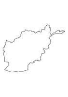 Vorschau - Arbeitsblätter - Landkartre von Afghanistan stumme Karte mit Umrissen der Nachbarländer - Seite 1