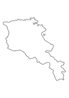 Vorschau - Arbeitsblätter - Landkartre von Armenien stumme Karte mit Umrissen der Nachbarländer - Seite 1