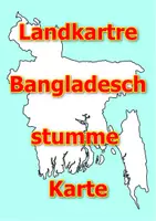 Vorschau - Arbeitsblätter - Landkartre von Bangladesch stumme Karte mit Umrissen der Nachbarländer - Deckblatt