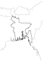 Vorschau - Arbeitsblätter - Landkartre von Bangladesch stumme Karte mit Umrissen der Nachbarländer - Seite 3