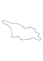 Vorschau - Arbeitsblätter - Landkartre von Georgien stumme Karte mit Umrissen der Nachbarländer - Seite 1