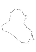 Vorschau - Arbeitsblätter - Landkartre von Irak stumme Karte mit Umrissen der Nachbarländer - Seite 1