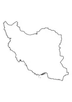 Vorschau - Arbeitsblätter - Landkartre von Iran stumme Karte mit Umrissen der Nachbarländer - Seite 1