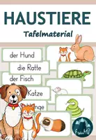 Vorschau - Anderer Materialtyp - Haustiere: Tafelmaterial - Deckblatt