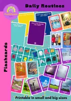 Aperçu - Cartes / Images - Routines quotidiennes avec des vraies images en ANGLAIS - Daily Routines with Realistic Pictures - Page de couverture