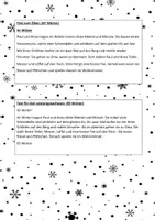 Vorschau - Arbeitsblätter - Diktattext mit Dikatübungen und Lernwörterübungen/Winter - Seite 1