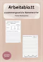Vorschau - Arbeitsblätter - Arbeitsblatt zusammengesetzte Namenwörter Weihnachten - Deckblatt