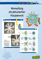 Vorschau - Mal- und Bastelvorlagen - Mompitzig strukturierter Klassenrat - Deckblatt