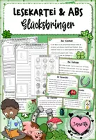 Vorschau - Arbeitsblätter - Glücksbringer: Lesekartei (mit Arbeitsblättern) - Deckblatt