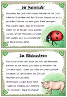 Vorschau - Arbeitsblätter - Glücksbringer: Lesekartei (mit Arbeitsblättern) - Seite 2