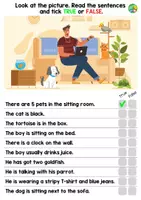 Vista previa - Hojas de trabajo - True or False Worksheets - página 3