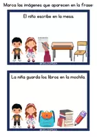 Vista previa - Unidades / Secuencias / Situaciones de Aprendizaje - Tarjetas de comprensión lectora - Versión gratuito - página 1