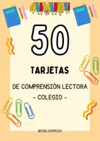 Vista previa - Unidades / Secuencias / Situaciones de Aprendizaje - Tarjetas de comprensión lectora - Versión completa - Portada