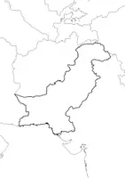 Vorschau - Arbeitsblätter - Landkartre von Pakistan stumme Karte mit Umrissen der Nachbarländer - Seite 2