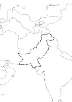 Vorschau - Arbeitsblätter - Landkartre von Pakistan stumme Karte mit Umrissen der Nachbarländer - Seite 3