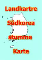 Vorschau - Arbeitsblätter - Landkartre von Südkorea stumme Karte mit Umrissen der Nachbarländer - Deckblatt