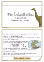 Vorschau - Arbeitsblätter - Dinosaurier - Die Zeitalter, in denen die Saurier lebten Flipbook - Seite 1