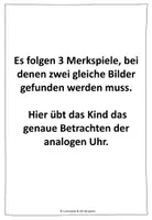 Vorschau - Stationenlernen - differenzierte Merkspiele zur Uhrzeit - Viertel und halbe Stunde - Seite 3