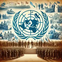 Vorschau - Arbeitsblätter - Die Geschichte der Vereinten Nationen (UNO) - Völkerbund - Video - Arbeitsmaterial - Deckblatt