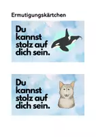Vorschau - Poster - Ermutigungskärtchen (Du kannst stolz auf dich sein) - Seite 1