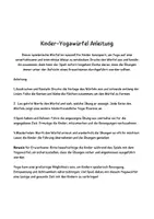 Vorschau - Mal- und Bastelvorlagen - Yoga Würfel für Kinder - Seite 1