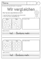 Vorschau - Arbeitsblätter - Sachaufgaben Subtraktion bis 10 - Seite 1