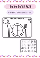 Vista previa - Hojas de trabajo - HEALTHY EATING PLATE - worksheet - Portada