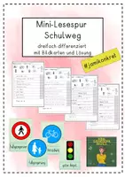 Vorschau - Arbeitsblätter - Wachsendes Paket: Mini-Lesespur - Seite 1